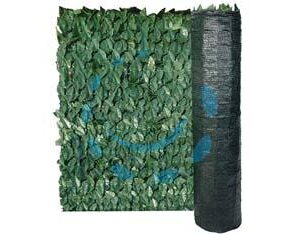 SIEPE ORNAMENTALE ARTIFICIALE FOGLIE DI LAURO CON RETE OMBREGGIANTE - mt.3x1h. - Marca T-REX - Cod: 223225