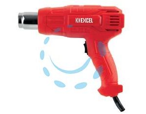 PISTOLA TERMICA REGOLABILE 300/600° 2000W  - Marca EXCEL - Cod: 224390