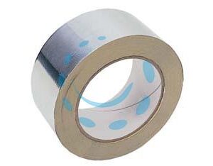 NASTRO ADESIVO IN ALLUMINIO ALTE E BASSE TEMPERATURE - mm.50x45,7 mt. colore alluminio - Marca SCAPATAPES - Cod: 224970