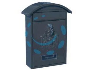 CASSETTA POSTALE CON TETTO E CHIAVE A CILINDRO PER ESTERNI NERA - cm.21x6x31h. - colore nero - Marca QUALITY - Cod: 229579