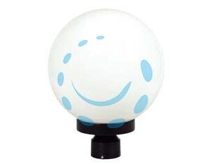 LANTERNA PER PALO MM.60 MODELLO SFERA - 100w IP44 mm.250x345h. colore nero - Marca SYNTESY - Cod: 234450