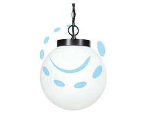LANTERNA CON CATENA MODELLO SFERA - 100w IP44 mm.250x940h. colore nero - Marca SYNTESY - Cod: 234474