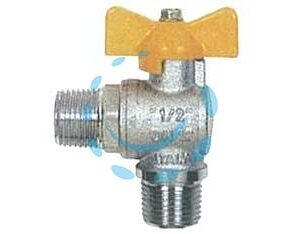 VALVOLA A SFERA GAS A SQUADRA  M/M CON MANIGLIA A T ART.060 - MM 1/2" - Marca ITAP - Cod: 237680