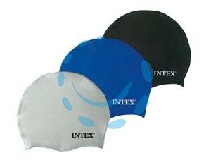 CUFFIA IN SILICONE PER PISCINA UNISEX +8 ANNI - bianco, azzurro e nero - peso kg.0,06 (55991) - Marca INTEX - Cod: 238021