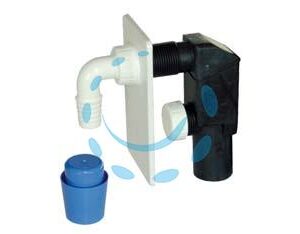 SIFONE MOPLEN A INCASSO PER LAVATRICE DN 40 PIASTRA BIANCA - piastra in plastica bianca - Marca  - Cod: 243629