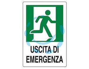 CARTELLO "USCITA DI EMERGENZA A DESTRA" - cm.20x30h. - Marca - Cod: 243667