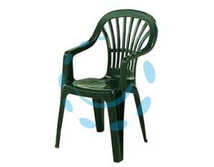SEDIA POLTRONA DA GIARDINO "ZENA" VERDE - cm.55x56x89h. - peso kg.3,1 - Marca  - Cod: 246828