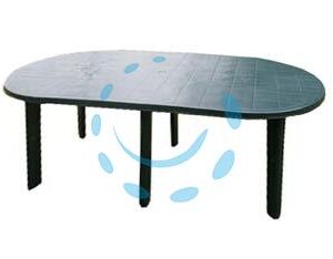 TAVOLO DA GIARDINO "TAVOLO 180" VERDE CM.181X90X72H. - cm.181x90x72h. - peso kg.13,4 - Marca - Cod: 246927