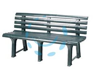 PANCHINA DA GIARDINO "ORCHIDEA" VERDE - cm.49x145x74h. - peso kg.9,5 - Marca  - Cod: 246934