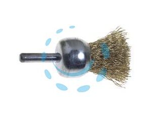 SPAZZOLA A PENNELLO FILI  ACCIAIO PER TRAPANO EXTRA - ø mm.17 codolo mm.6 - Marca EXCEL - Cod: 256179