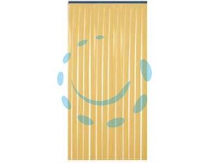 TENDA ANTI MOSCHE IN PLASTICA  A STRISCE MARRONE - cm.120x230h. - Marca VETTE - Cod: 256551