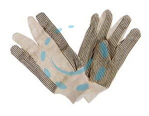 GUANTI IN TUTTO COTONE PUNTINATI CON POLSINO TAGLIA 10  - Marca EXCEL - Cod: 261432