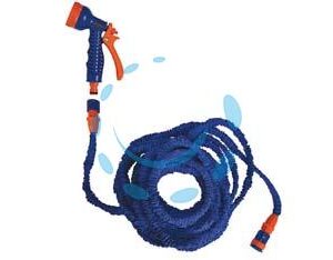 TUBO ESTENSIBILE COBRA CON IDROPISTOLA E RACCORDI - mt. 2,5/7,5 - Marca IL CAMPO - Cod: 262729