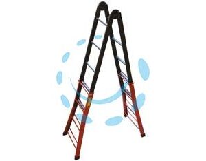 SCALA TELESCOPICA "PHENOMENA" IN ACCIAIO ACAL 100 - 4+4 gr.- altezza max cm.390h.- Kg.12 - Marca SICOS - Cod: 266987