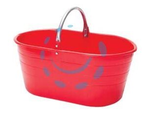 CESTA OVALE PER RACCOLTA MANICO METALLO LT.25 - capacità lt.25, cm.57x37x25h. - Marca STEFANPLAST - Cod: 267205