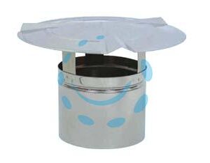 FUMAIOLI A CAPPELLO IN ACCIAIO ZINCATO - ø cm.8 - Marca - Cod: 499224