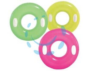SALVAGENTE GONFIABILE NEON CON MANIGLIE +8 ANNI - ø cm.76 - peso kg.0,31 (59258) - Marca INTEX - Cod: 271431