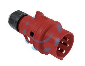 SPINA INDUSTRIALE VOLANTE ROSSA 3P+E CEE IP44 -16A colore rosso - Marca  - Cod: 271790
