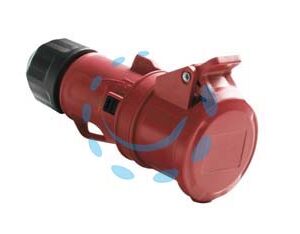 PRESA INDUSTRIALE VOLANTE ROSSA 3P+T CEE IP44 -16A colore rosso - Marca - Cod: 271844