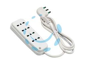 MULTIPRESA 4 POSTI BIPASSO "LINEA RETAIL" - bianca 47400 - Marca FANTON - Cod: 272704