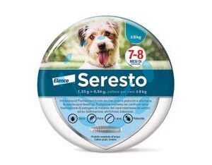 COLLARE SERESTO CONTRO PULCI E ZECCHE CANI FINO A 8 KG. - Marca SERESTO - Cod: 279925
