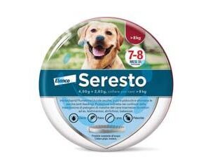 COLLARE SERESTO CONTRO PULCI E ZECCHE CANI OLTRE 8 KG. - per cani oltre kg.8 - Marca SERESTO - Cod: 279932