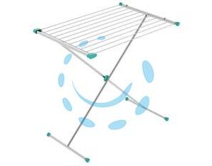 STENDIBIANCHERIA "GAZZELLA 10" ACCIAIO VERNICIATO MT.10 - cm.120x56 - Marca COLOMBO - Cod: 283151