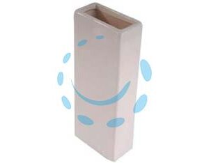 UMIDIFICATORE RETTANGOLARE IN CERAMICA - mm 75x38x190h. - Marca XTRA - Cod: 284684