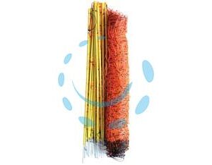 RETE PER OVINI ELETTRIFICATA MT.50 CON 14 PALETTI - cm.108h. punta singola - Marca KERBL - Cod: 284844