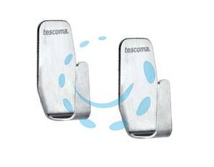 GANCIO IN ACCIAIO INOX "PRESTO" ROMBO PZ.2 - piccolo cm.2x3,5h. - Marca TESCOMA - Cod: 326841