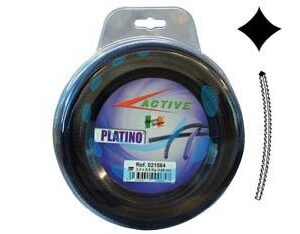 FILO NYLON "PLATINO" SEGHETTATO VIOLA PER DECESPUGLIATORI - ø mm.2,7 - blister mt.15 - Marca ACTIVE - Cod: 438988