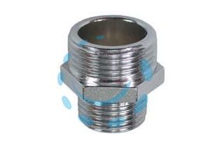 NIPLES RIDOTTO OTTONE CROMATO - MM  3/8"x 1/2" - Marca  - Cod: 294584