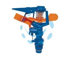 IRRIGATORE DA 1/2" 1 GETTO A SETTORI REGOLABILI IN PLASTICA - da 1 a 360° - Marca IL CAMPO - Cod: 295635