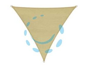 VELA OMBREGGIANTE HDPE TRIANGOLARE BEIGE - mt.3x3x3 - Marca VETTE - Cod: 296533