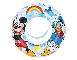 SALVAGENTE GONFIABILE "MICKEY E GLI AMICI DEL RALLY" 3-6 ANNI - ø cm.56 - (art.91004) - Marca BESTWAY - Cod: 300599