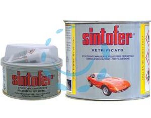 SINTOFER STUCCO PER METALLO VETRIFICATO IN BARATTOLO - ml.175 ambrato "tipo vetrificato" - Marca SINTOLIT - Cod: 302555