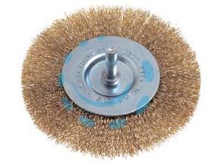 SPAZZOLA A DISCO CIRCOLARE FILI OTTONE PER TRAPANO - ø mm.75 codulo mm.6 PG 490.00 - Marca PG - Cod: 307178