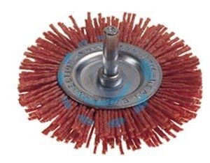 SPAZZOLA CIRCOLARE IN NYLON ABRASIVO ARANCIO - ø mm.75  PG 497.05 - Marca PG - Cod: 307208