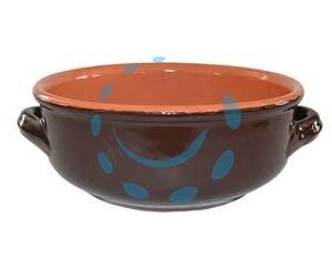 CIOTOLA CON MANICI IN TERRACOTTA BRUNELLA - cm.12 - Marca COLI - Cod: 308656