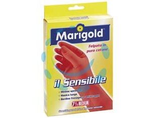 GUANTI DOMESTICI SENSIBILI MARIGOLD - misura 6,5 - Marca VILEDA - Cod: 309622