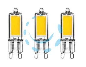 LAMPADA LED BISPINA G9 SET 3 PEZZI - 2w - G9 - 2700°K CALDA - 200 LUMEN  240° - Marca DURACELL LIGHTING - Cod: 314770