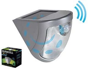 PROIETTORE SOLARE LED CON SENSORE - mm.110x156x160h. - 90 lumen - Marca DURACELL LIGHTING - Cod: 314787