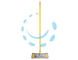 SPAZZOLONE TWISTER TELESCOPICO PER INTERNI CON 5 RICAMBI - (10176) - Marca APEX - Cod: 316675