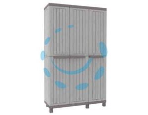 ARMADIO PIANI E PORTASCOPE ALTO SERIE C-WOOD 102A - mm.1020x390x1700h - Marca TERRY - Cod: 316996