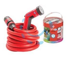 TUBO ESTENSIBILE "YOYO GO" CON RACCORDI E PISTOLA - mt.4/10 - Marca FITT - Cod: 319010