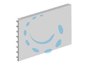 FONDALE IN LAMIERA LISCIO MM.400H GRIGIO RAL 7035 - mm.500 l.x400 h. - Marca  - Cod: 320504