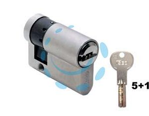 MEZZO CILINDRO EUROPEO SAGOMATO "R6 PLUS" 82R60 - mm.40 (30+10) (82R6030109C5) - Marca ISEO - Cod: 321310