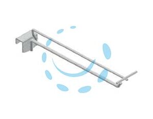 GANCIO IN FILO CROMATO PER BARRE UNIVERSALI CON PORTAPREZZI - ø mm.8x300 l. - Marca - Cod: 322355