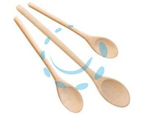CUCCHIAI OVALI IN LEGNO - pz.3 cm.20, 25, 30 - Marca CALDER - Cod: 322652