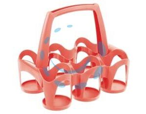 PORTABOTTIGLIE DRINKY PER 6 BOTTIGLIE LT.1 O LT.1,5 - cm.35,3x26,8x30,5h. - Marca TONTARELLI - Cod: 330930
